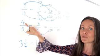 The Maths Prof: Subtracting Fractions