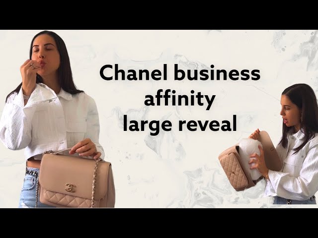 Chanel business affinity large in beige reveal 