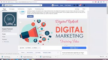 How to Create a Facebook Page Step By Step Tutorial 2017 - Rakesh Tech Solutions