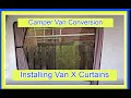 How to Install Van X curtains - VW Crafter DIY Camper Van Conversion - Video 12