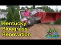Lawn Renovation Early Stages Kentucky Bluegrass Blue Heat