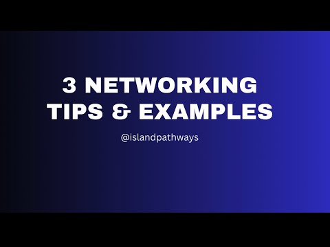 3 Networking Tips & Examples - YouTube