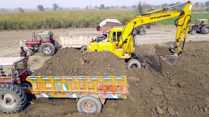 JCB 3dx Loading Mud in Dumper and Tractor | Tata 2518 Truck | Mahindra and Swaraj Tractor