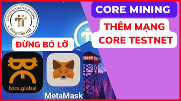 Cách Thêm Mạng Core Mining Vào Ví MetaMask l Blog Của Hải
