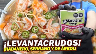 Maruchan Levantacrudos Con 3 Chiles Y Camarones Frescos