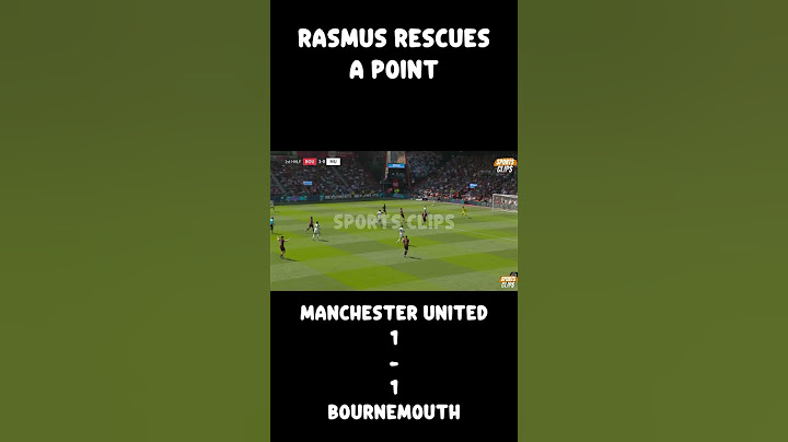 Rasmus RESCUES Man United with Amazing Play