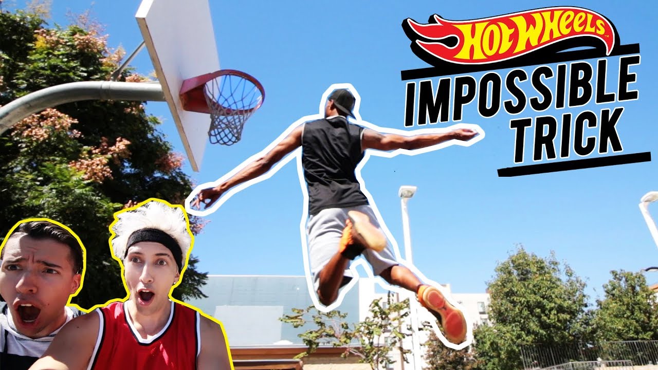 gaming videos fortnite SLAM DUNK! 🏀 WITH HARLEM GLOBETROTTER CHRIS STAPLES | Impossible Trick | Hot Wheels