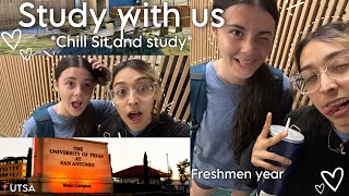 STUDY WITH US!! | *chill private sit and study room ambiance*