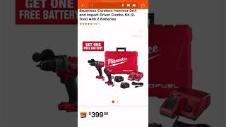 Milwaukee hack! This is one of the ways I get cheap Milwaukee tools.