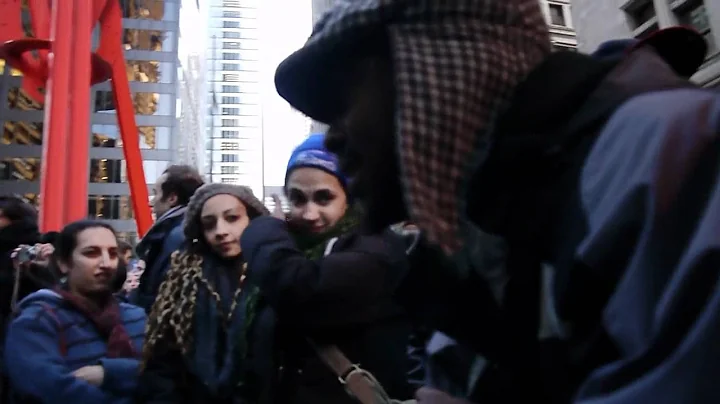White boy killin' it in rap battle at occupy Wall Street