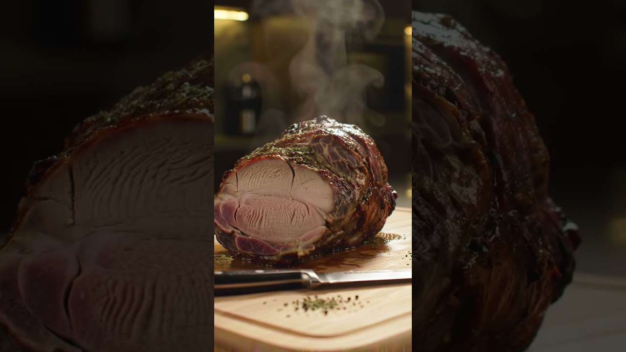 Luxury Kitchen Cut | Perfectly Roasted Camel Goasht | Cinematic ASMR Food Cutting Scene