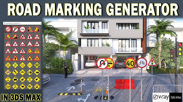 Road Markings Generator Script in 3ds max| Very Easy to use