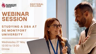 What is a DBA Postgraduate Research at De Montfort University
