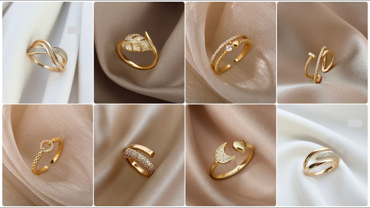 Plain Floral Design Gold Ring 08-13 - SPE Gold,Chennai