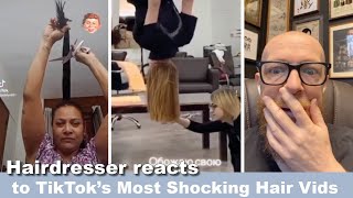 Hairdresser reacts to Most Shocking Hair Transformations on Tik Tok, Reels and shorts #hair #beauty