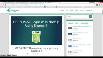 Handle GET and POST Request in Express 4