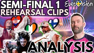 🔍 SF1 Rehearsal Clips ANALYSIS | Eurovision 2024