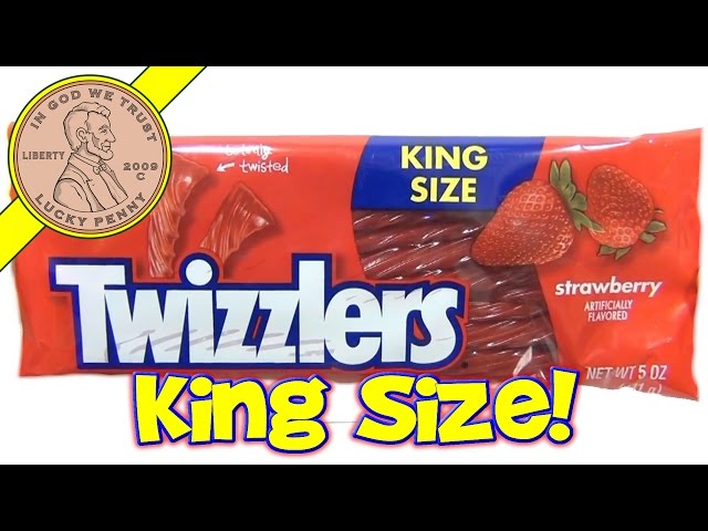 Twizzlers Strawberry Flavor King Size Twists - USA Candy Tasting