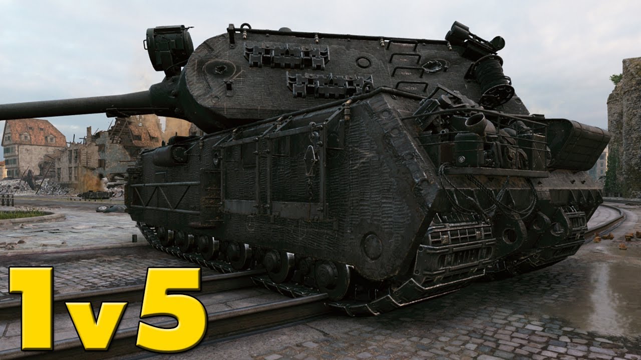 Maus - Один танк, пять врагов: без проблем - World of Tanks