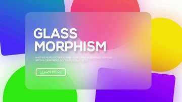 Glass Morphism - New UI Design Trend 2021 in ionic framework one line of CSS!