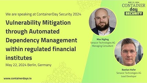 Vulnerability Mitigation through Automated Dependency Management-Max Rigling, Bastian Hafer, Senacor