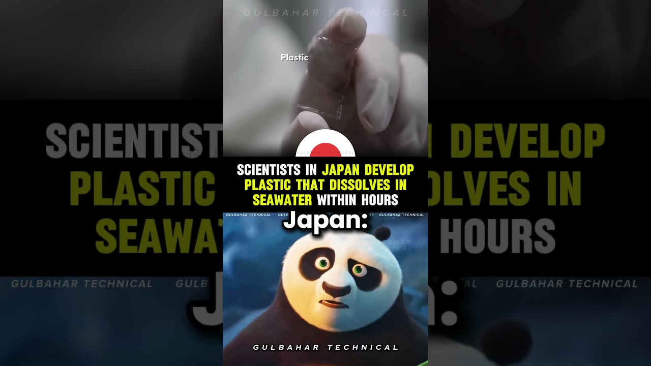 Japan Scientists Create Dissolvable Plastic | Ocean-Safe Innovation in Hours 🌊🧪