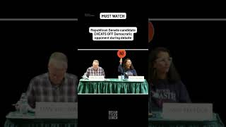Republican Senate candidate CHEATS OFF Democratic opponent during debate