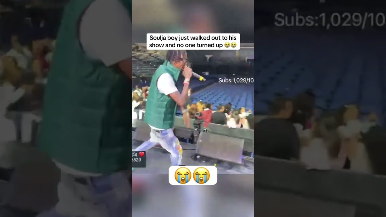 Soulja boy только что вышел на свое шоу, и никто не пришел 😭😭 