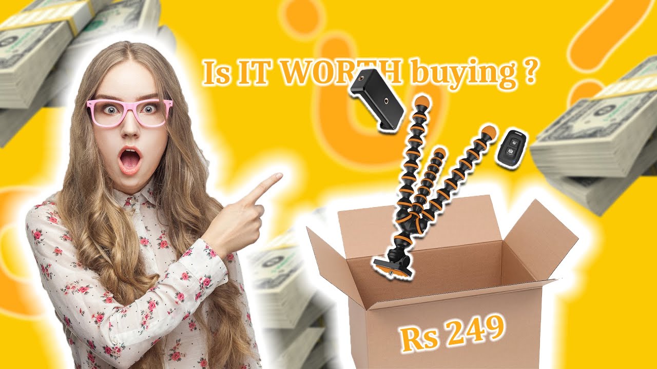 Amazon basics 13" | gorilla tripod | bluetooth shutter connectivity | Price @249 | Unboxing