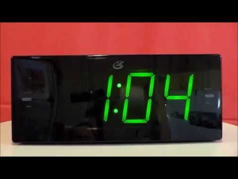 how to set gpx clock radio with dual alarm