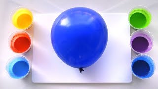 Amazing Abstract Art using a Balloon - Multi Color Acrylic pour painting