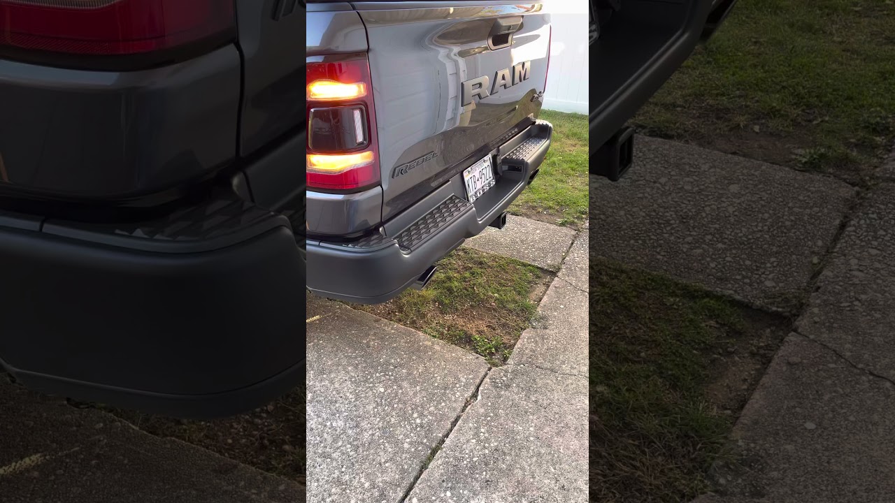 2022 Ram 1500 Rebel Exhaust with Flowmaster Super 44 - YouTube