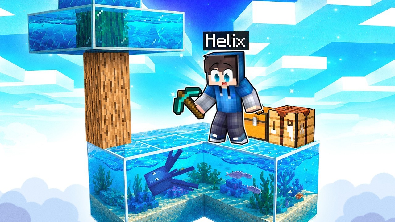 PŘEŽÍVÁM na VODNÍM SKYBLOCKU!