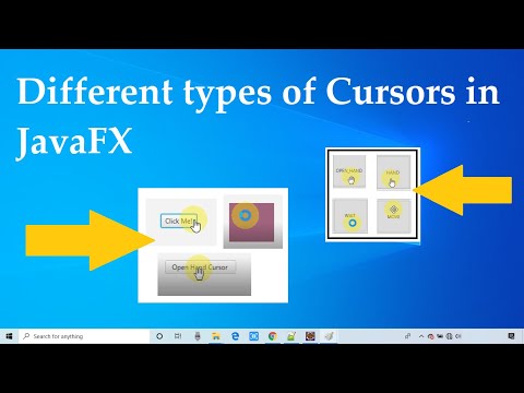 Different types of Cursors in JavaFX