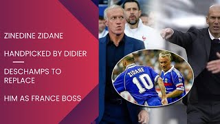 Zinedine Zidane handpicked by Didier Deschamps to replace him as France boss⚽️ #football #shorts