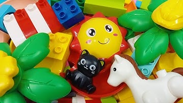 Satisfying building block marble run ☆ Create an interesting marble track building, using Lego Duplo