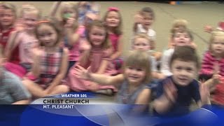 Rob Fowler visits Christ Church Day School for Weather 101