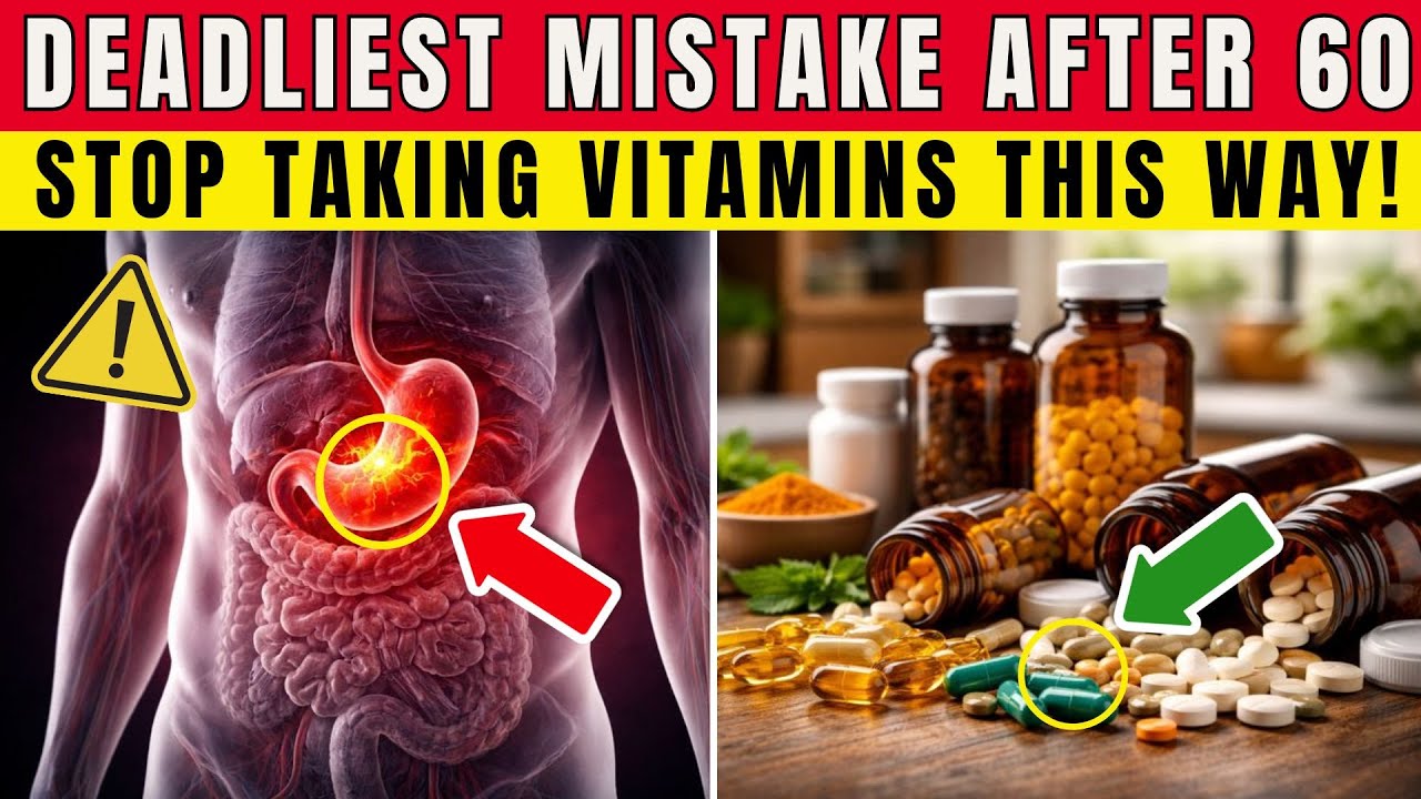 Most Seniors Do THIS Daily! I BEG Seniors Never Take  Vitamins This Way!   | Senior Health Tips