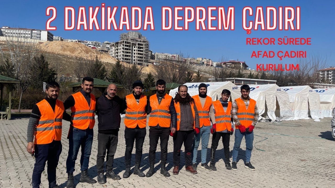 Afad çadır kurulum 