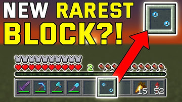 NEW REAREST BLOCK IN MINECRAFT?!: How To Get Bubble Columns In Your Inventory