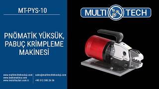 Pnömatik Yüksük, Pabuç Krimpleme Makinası Mt-Pys-10