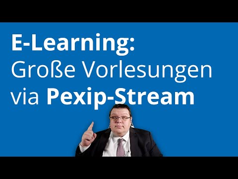 Große E-Learning-Vorlesungen mit Pexip-Streaming (via DFN)