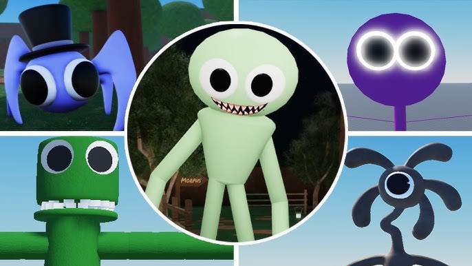 All Morphs + All NEW Jumpscares New Characters in Rainbow Friends