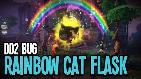Dungeon Defenders II Bugs - Rainbow Cat Flask