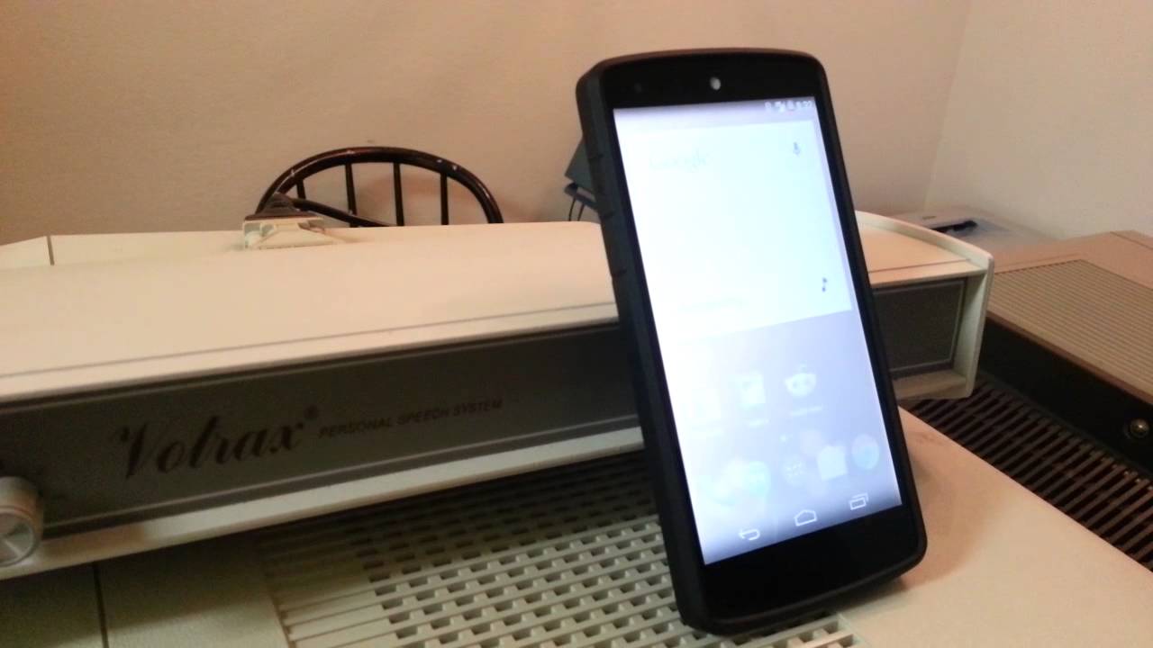 Votrax Personal Speech System commands Google Now