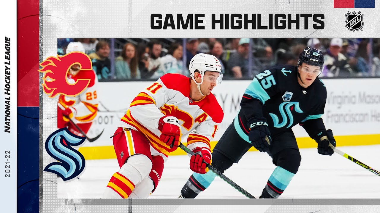 Kraken @ Flames 11/1  NHL Highlights 2022 