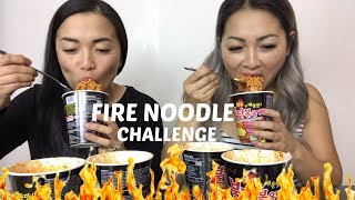 FIRE NOODLE CHALLENGE | N.E Lets Eat | SAS ASMR