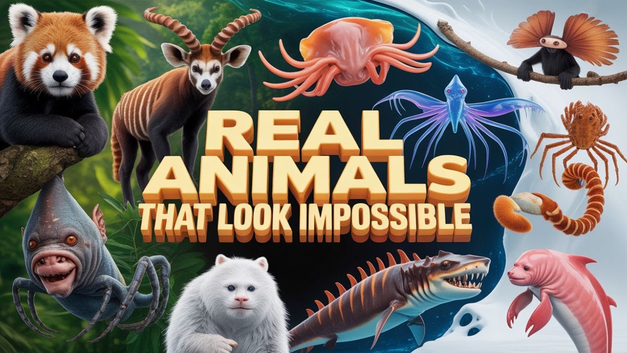 Real Animals That Look Impossible | Red Panda, Goblin Shark & Ocean Giants! 