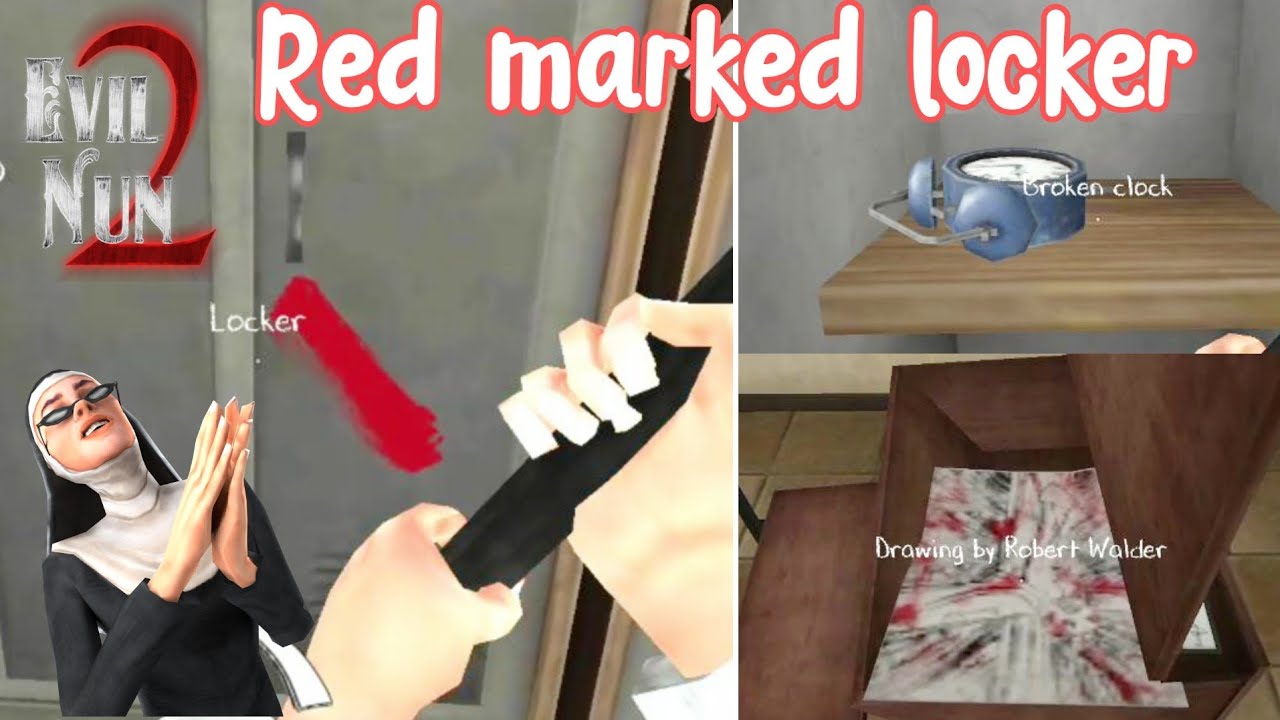 How to find red mark locker in evil nun 2