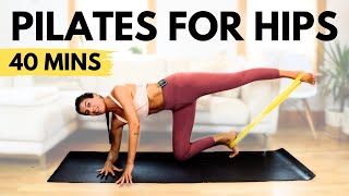 Hips Focus Pilates Workout with a Mini Band (40 Mins) - Pilates Mini Flows Class